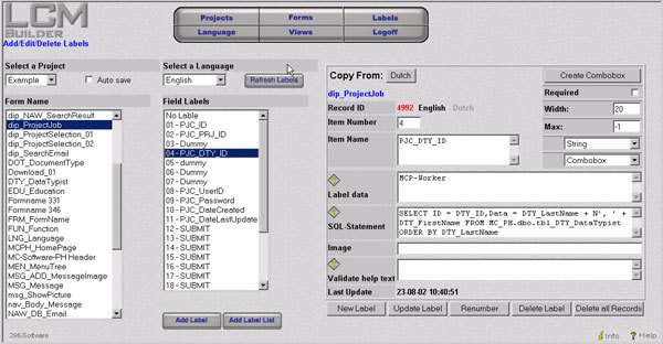 LCM-Builder Screenshot